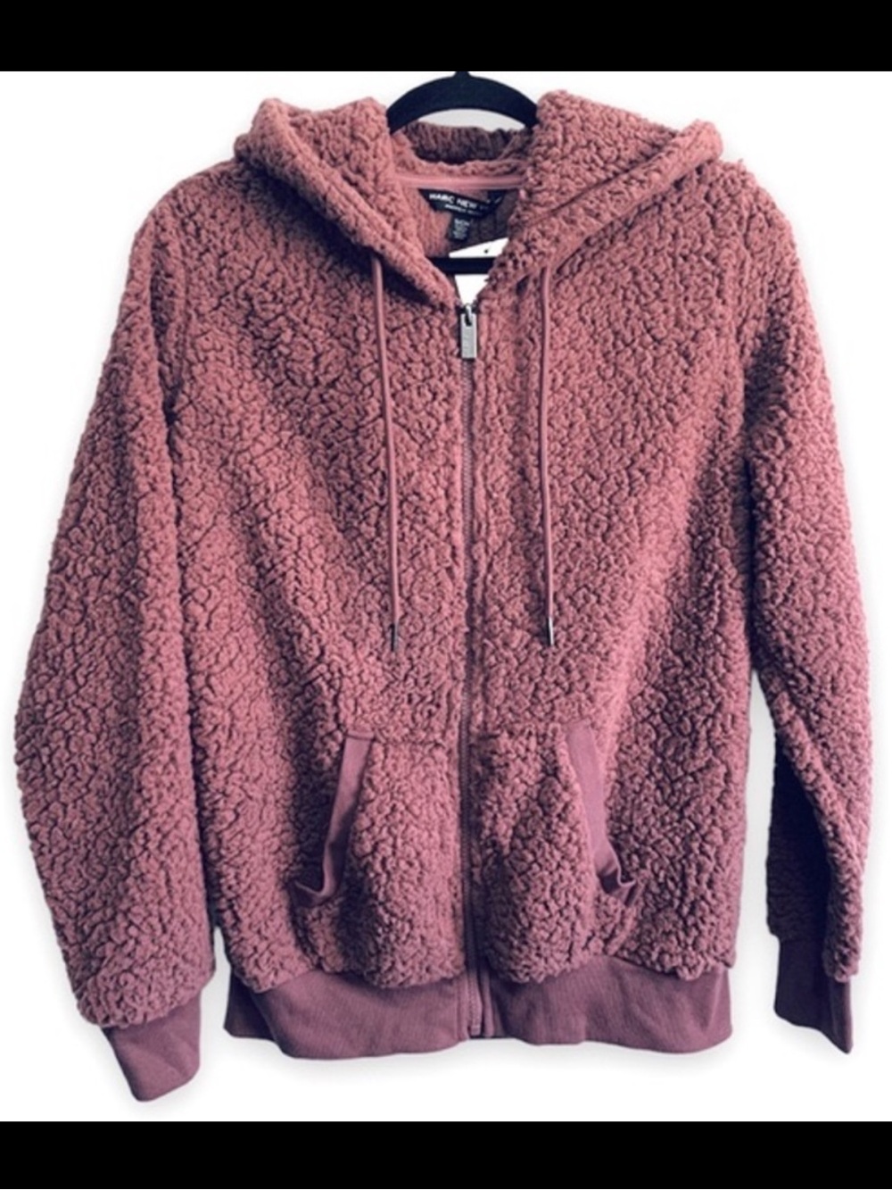 Marc New York Berry Sherpa Fleece Zip Jacket